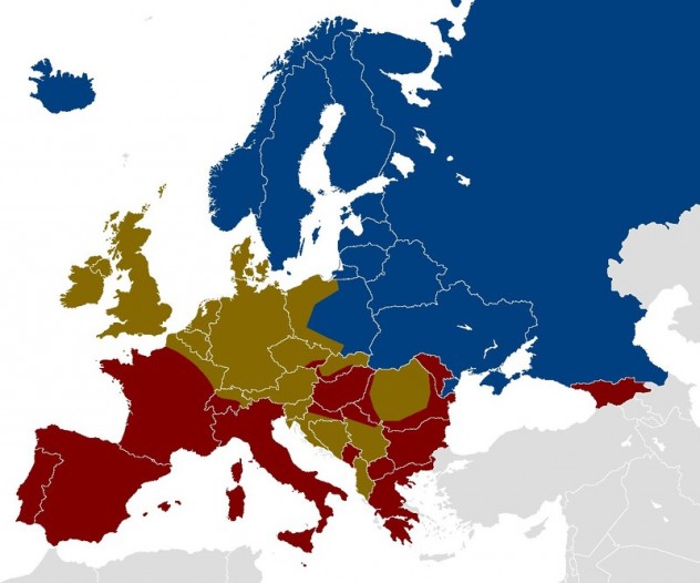 Europa: Preferencje alkoholowe